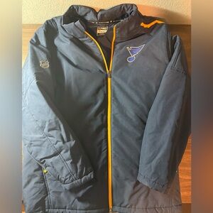 NHL St Louis Blues Fanatics Authentic Pro Insulated Warm Coat Jacket XL